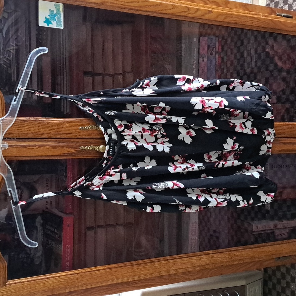 Off the sholder floral top